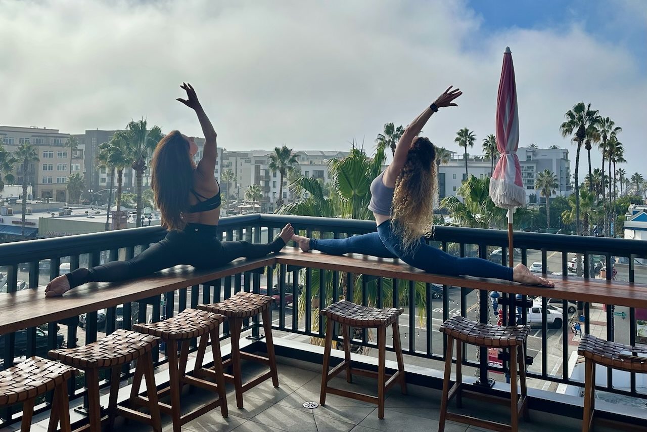 Relax With Some Rooftop Oceanside Yoga During Your Stay | The Brick Hotel - Private Rooftop Yoga Deck In High-Rise Apartment
